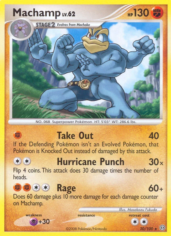 Machamp 20/100, Stormfront Pokémon card
