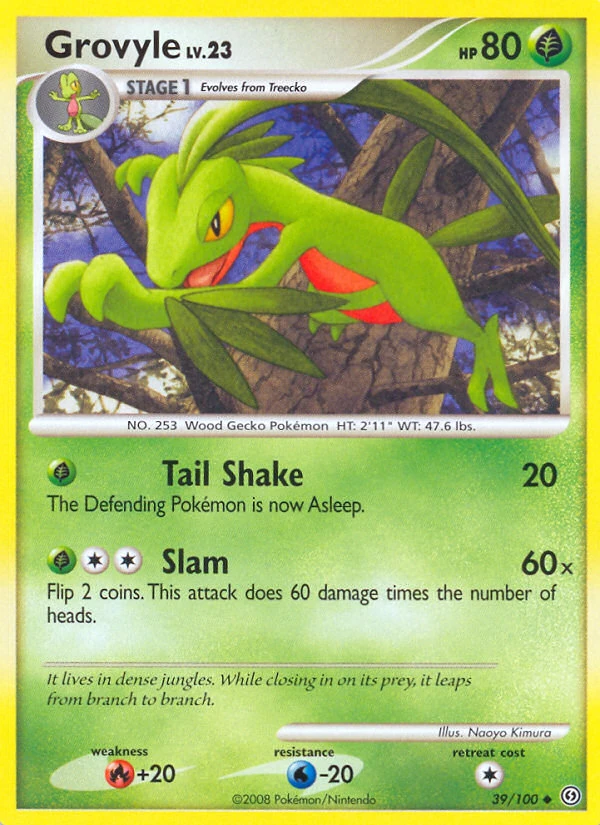 Grovyle 39/100, Stormfront Pokémon card