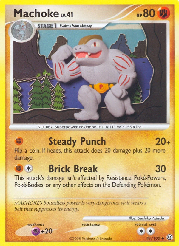 Machoke 41/100, Stormfront Pokémon card