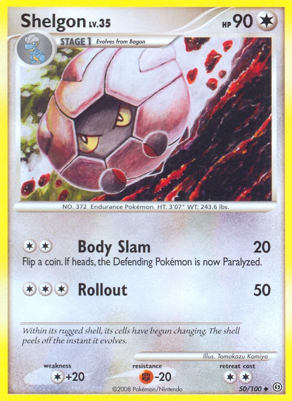 Shelgon 50/100, Stormfront Pokémon card