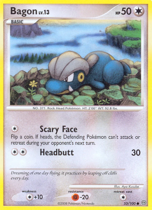 Bagon 53/100, Stormfront Pokémon card