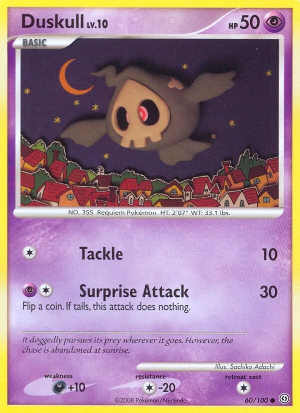 Duskull 60/100, Stormfront Pokémon card