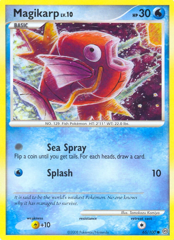 Magikarp 65/100, Stormfront Pokémon card