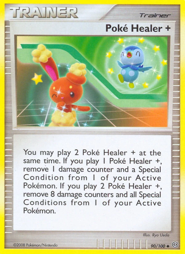 Poké Healer + 90/100, Stormfront Pokémon card