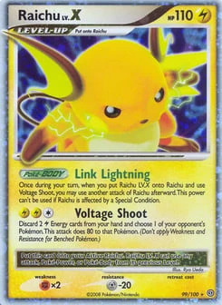 Raichu LV.X 99/100, Stormfront