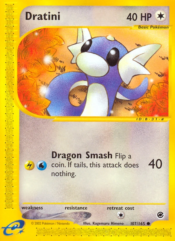 Dratini 107/165, Expedition Base Set Pokémon card