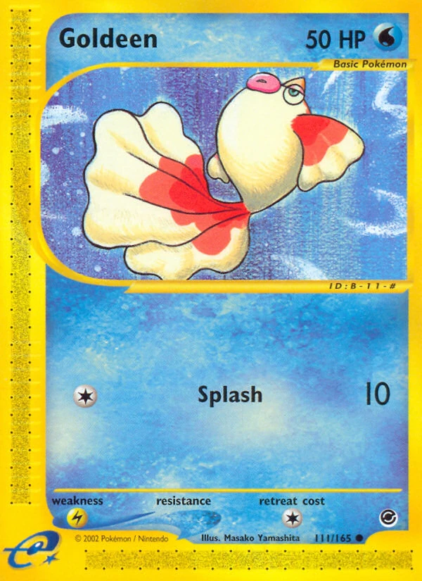 Goldeen 111/165, Expedition Base Set Pokémon card