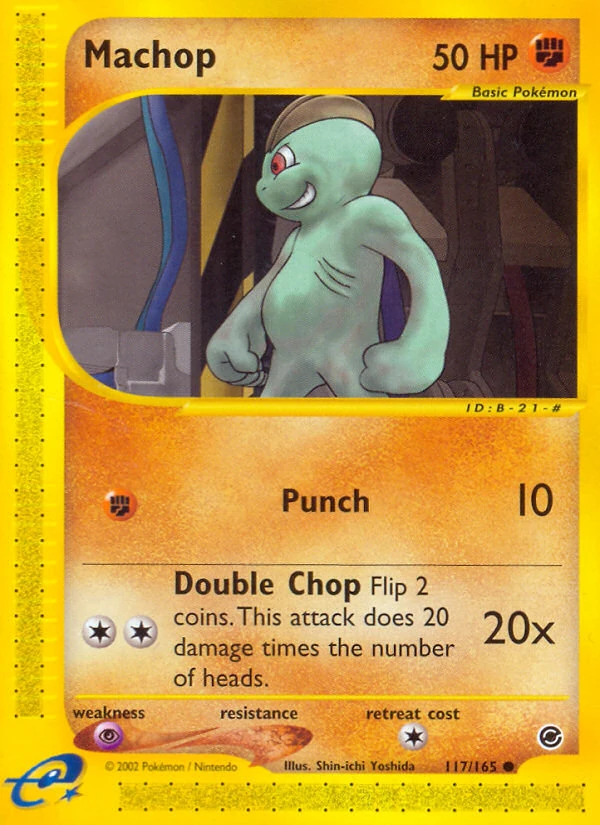 Machop 117/165, Expedition Base Set Pokémon card