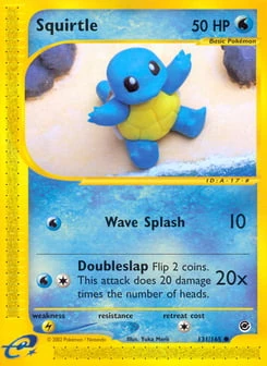 Squirtle 131/165, Expedition Base Set
