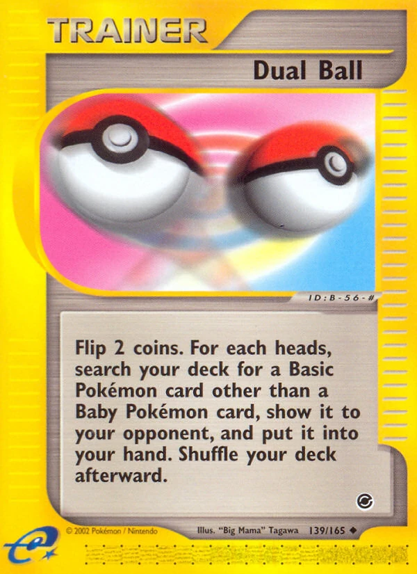 Dual Ball 139/165, Expedition Base Set Pokémon card