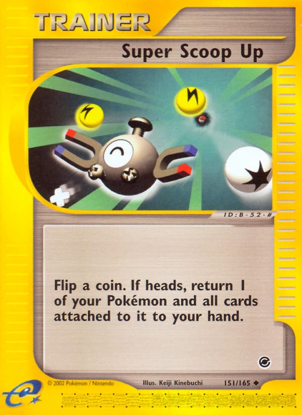Super Scoop Up 151/165, Expedition Base Set Pokémon card