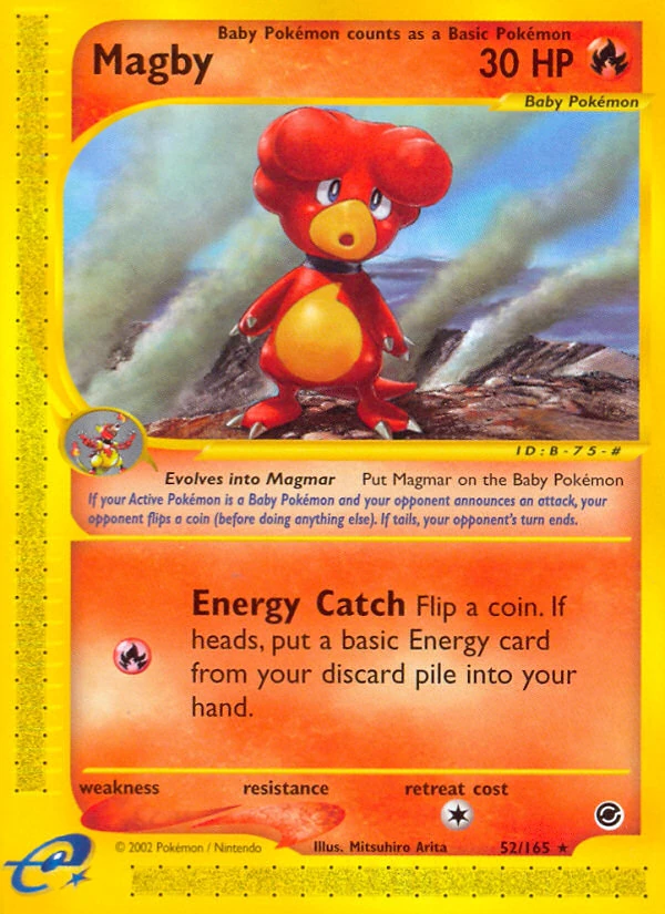 Magby 52/165, Expedition Base Set Pokémon card
