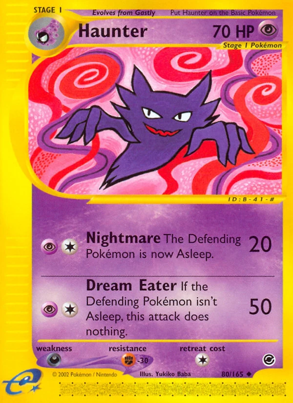 Haunter 80/165, Expedition Base Set Pokémon card