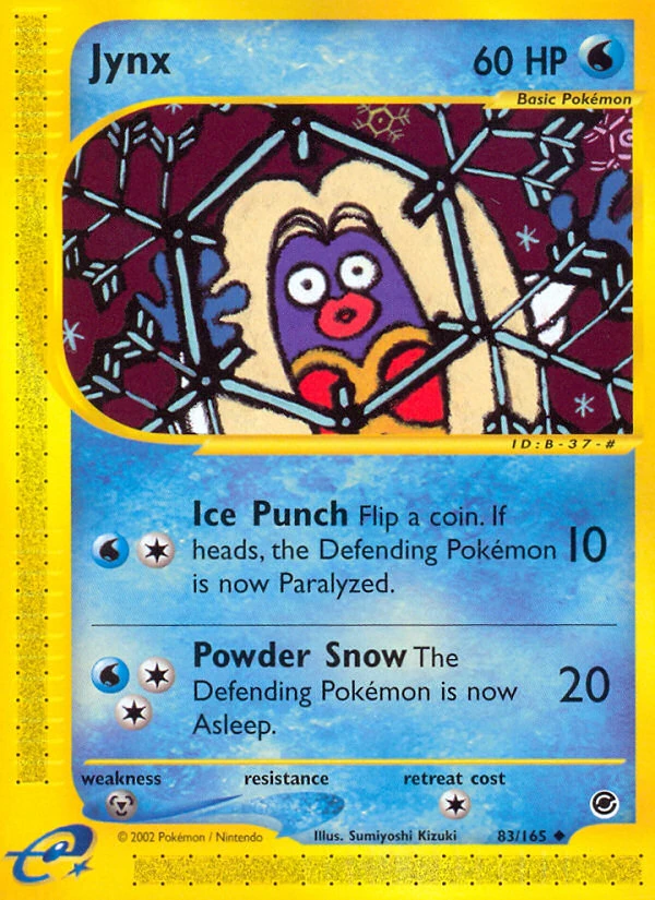 Jynx 83/165, Expedition Base Set Pokémon card