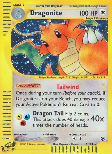 Dragonite 9/165 from Expedition Base Set