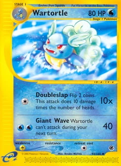 Wartortle 92/165, Expedition Base Set