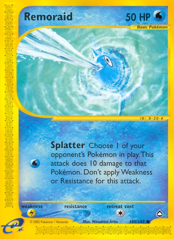 Remoraid 105/147, Aquapolis Pokémon card