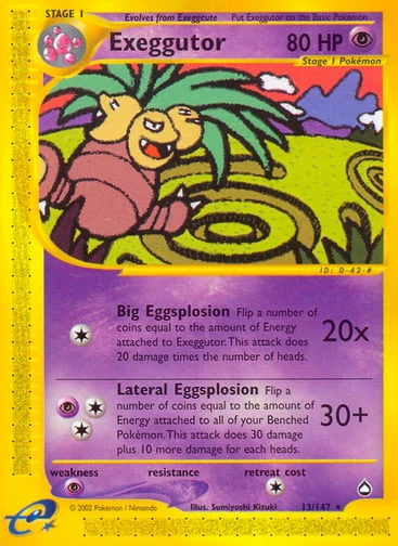 Exeggutor 13/147 from Aquapolis