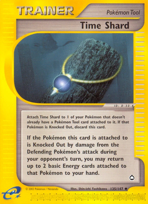 Time Shard 135/147, Aquapolis Pokémon card
