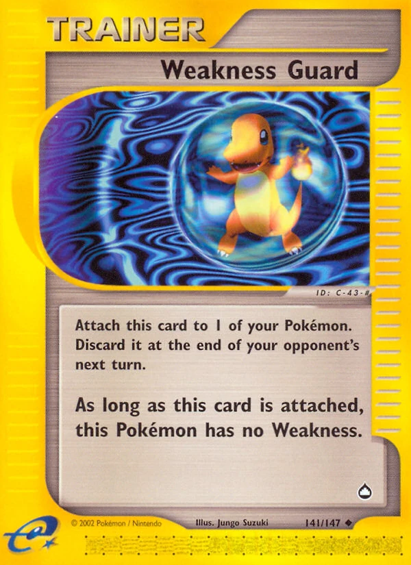 Weakness Guard 141/147, Aquapolis Pokémon card