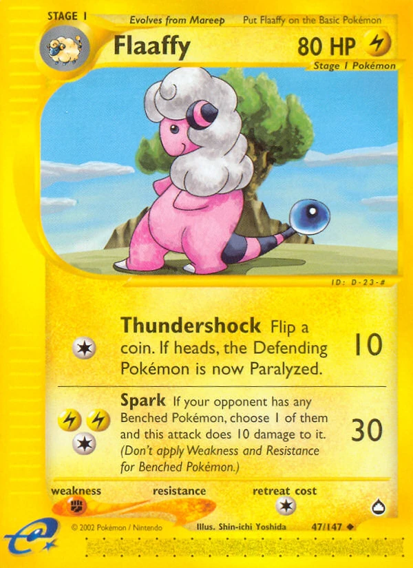 Flaaffy 47/147, Aquapolis Pokémon card