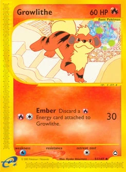 Growlithe 51/147, Aquapolis