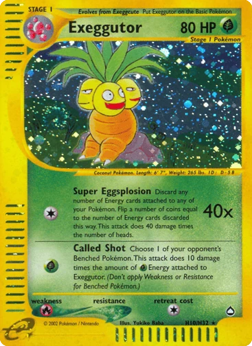 Exeggutor H10 from Aquapolis