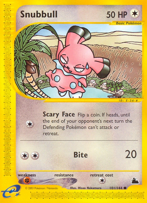 Snubbull 101/144, Skyridge Pokémon card