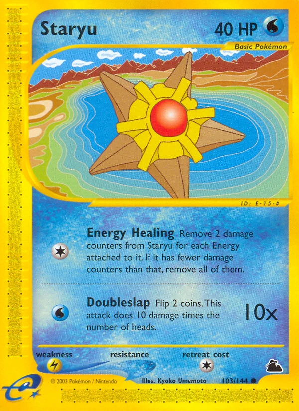 Staryu 103/144, Skyridge Pokémon card