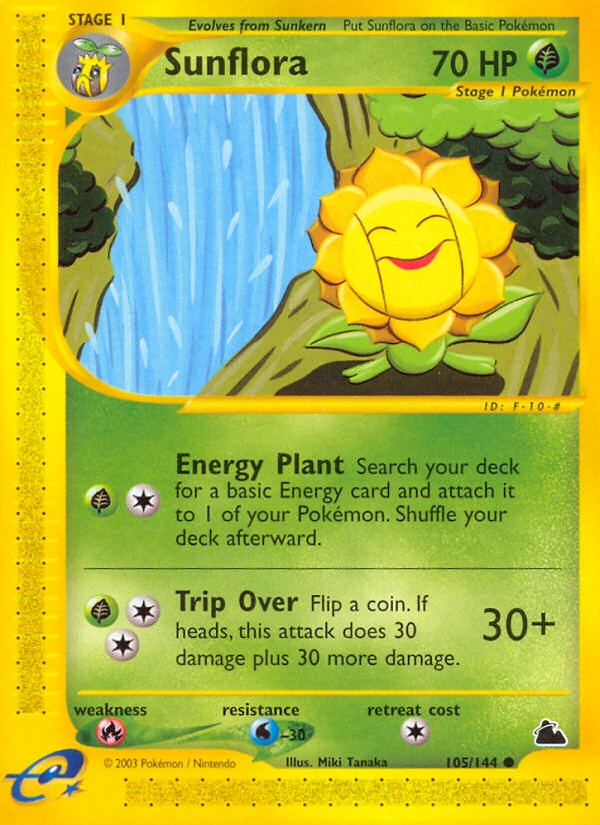 Sunflora 105/144, Skyridge Pokémon card