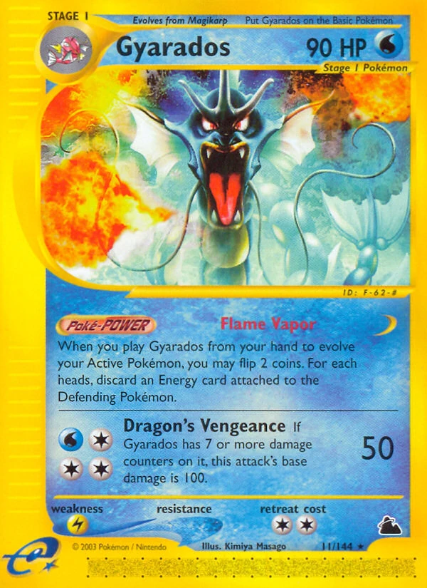 Gyarados 11/144, Skyridge Pokémon card