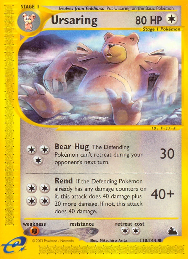 Ursaring 110/144, Skyridge Pokémon card
