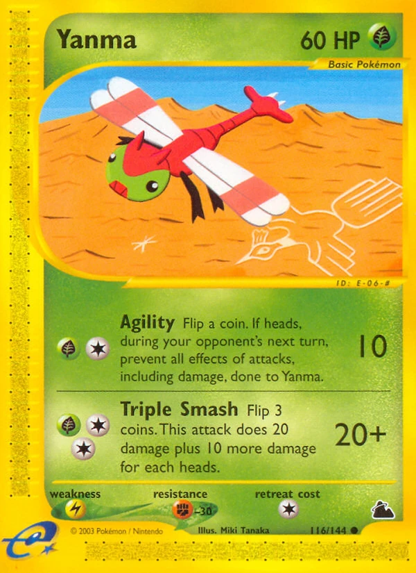Yanma 116/144, Skyridge Pokémon card