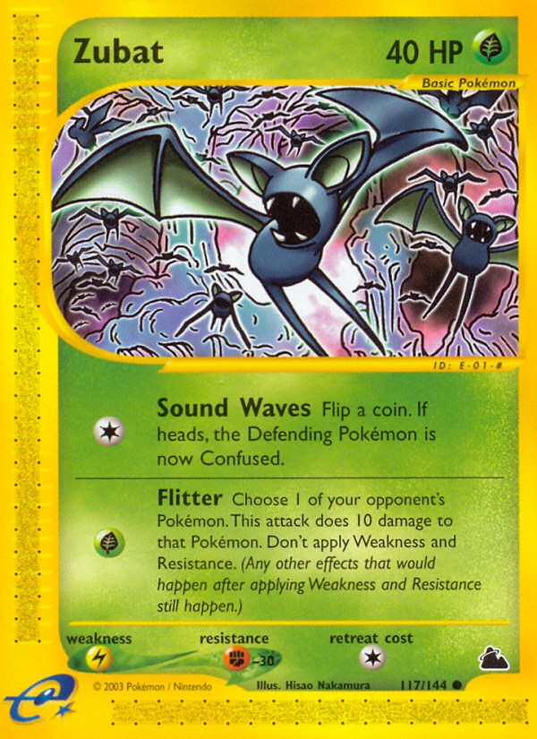 Zubat 117/144, Skyridge Pokémon card