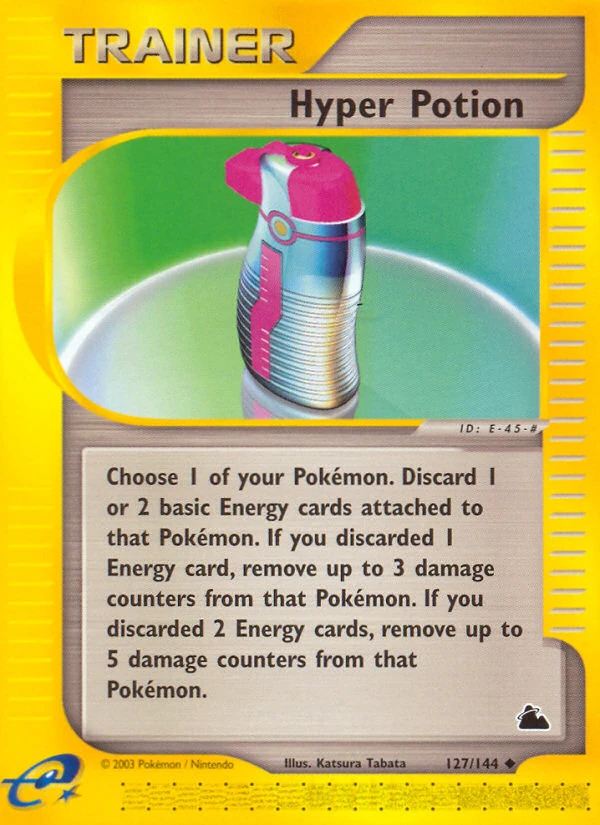 Hyper Potion 127/144, Skyridge Pokémon card