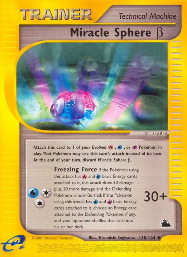 Miracle Sphere β 130/144, Skyridge Pokémon card
