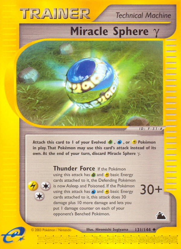 Miracle Sphere γ 131/144, Skyridge Pokémon card