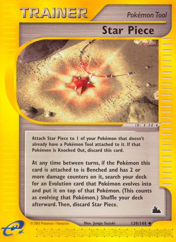 Star Piece 139/144, Skyridge Pokémon card