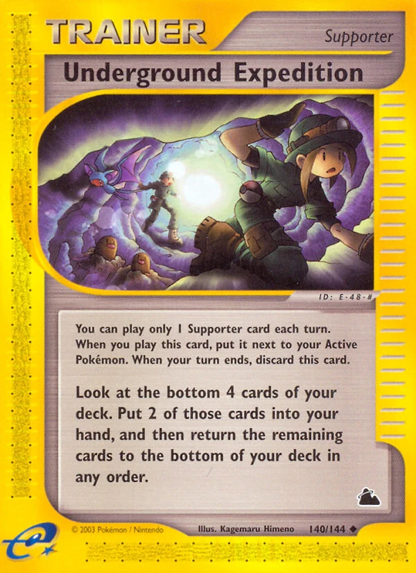 Underground Expedition 140/144, Skyridge Pokémon card