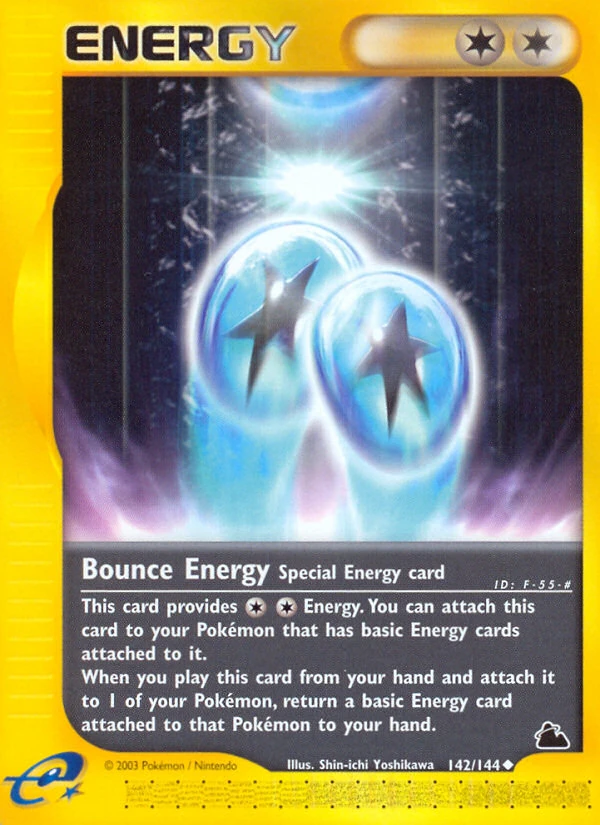 Bounce Energy 142/144, Skyridge Pokémon card