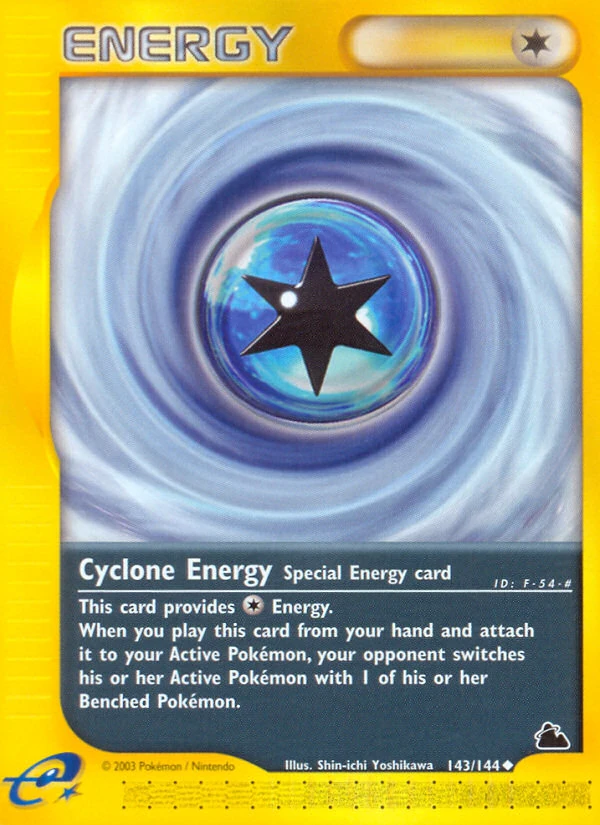 Cyclone Energy 143/144, Skyridge Pokémon card