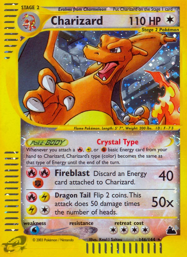 Charizard 146/144, Skyridge Pokémon card