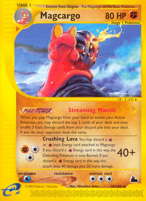 Magcargo 18/144, Skyridge Pokémon card