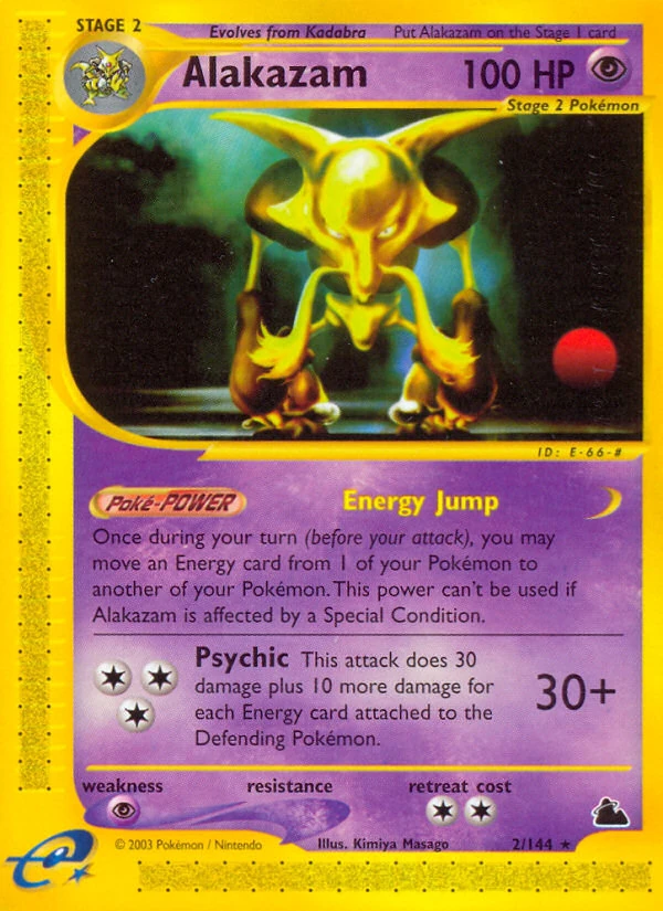 Alakazam 2/144, Skyridge Pokémon card