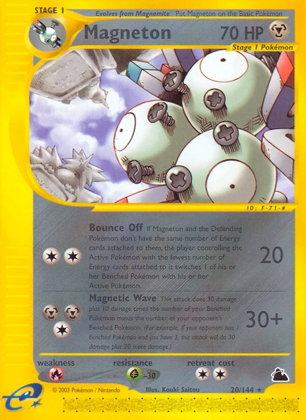 Magneton 20/144, Skyridge Pokémon card
