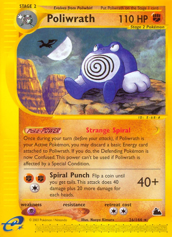 Poliwrath 26/144, Skyridge Pokémon card