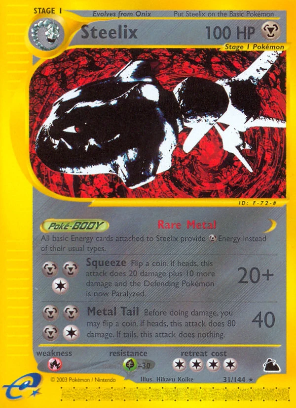 Steelix 31/144, Skyridge Pokémon card