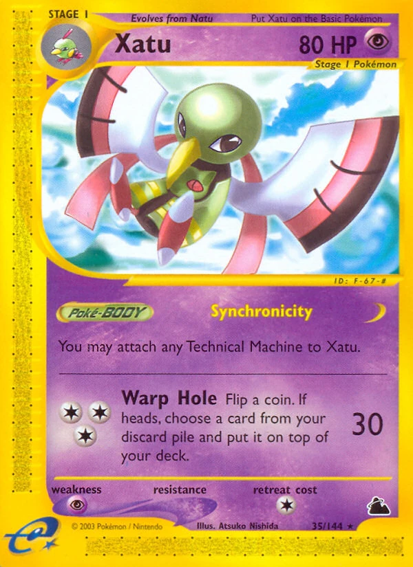 Xatu 35/144, Skyridge Pokémon card