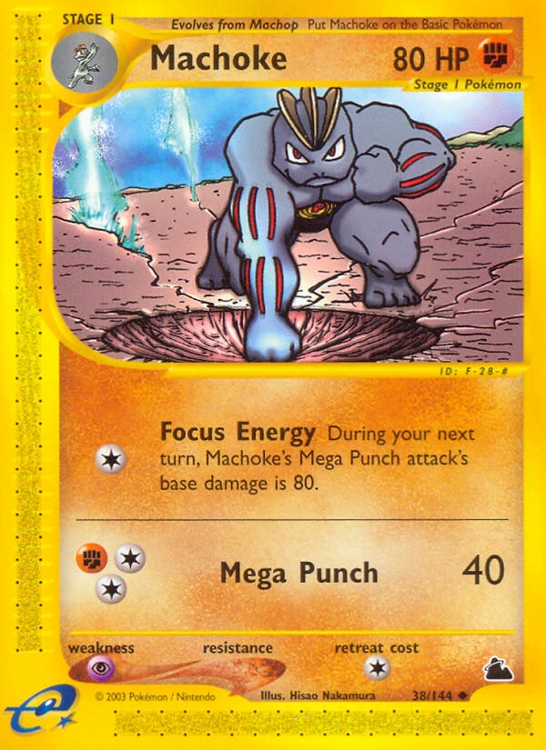 Machoke 38/144, Skyridge Pokémon card