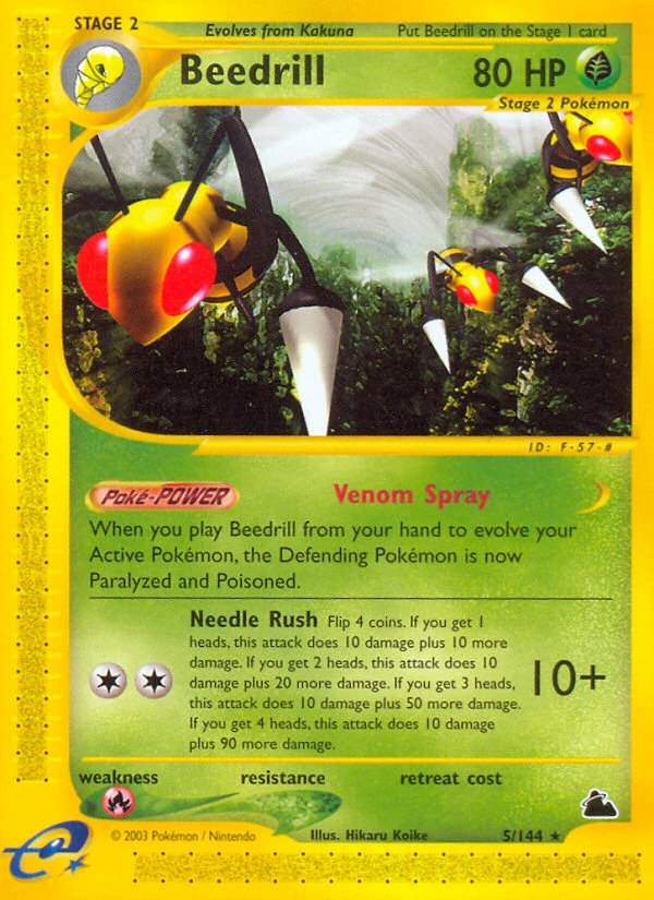 Beedrill 5/144, Skyridge Pokémon card